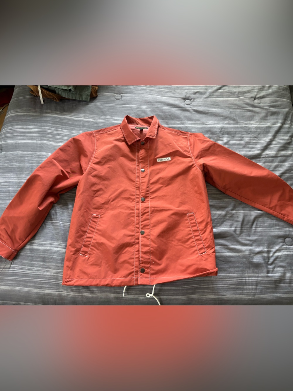 Body Glove Men's Coral-Red Lightweight Shirt Jacket